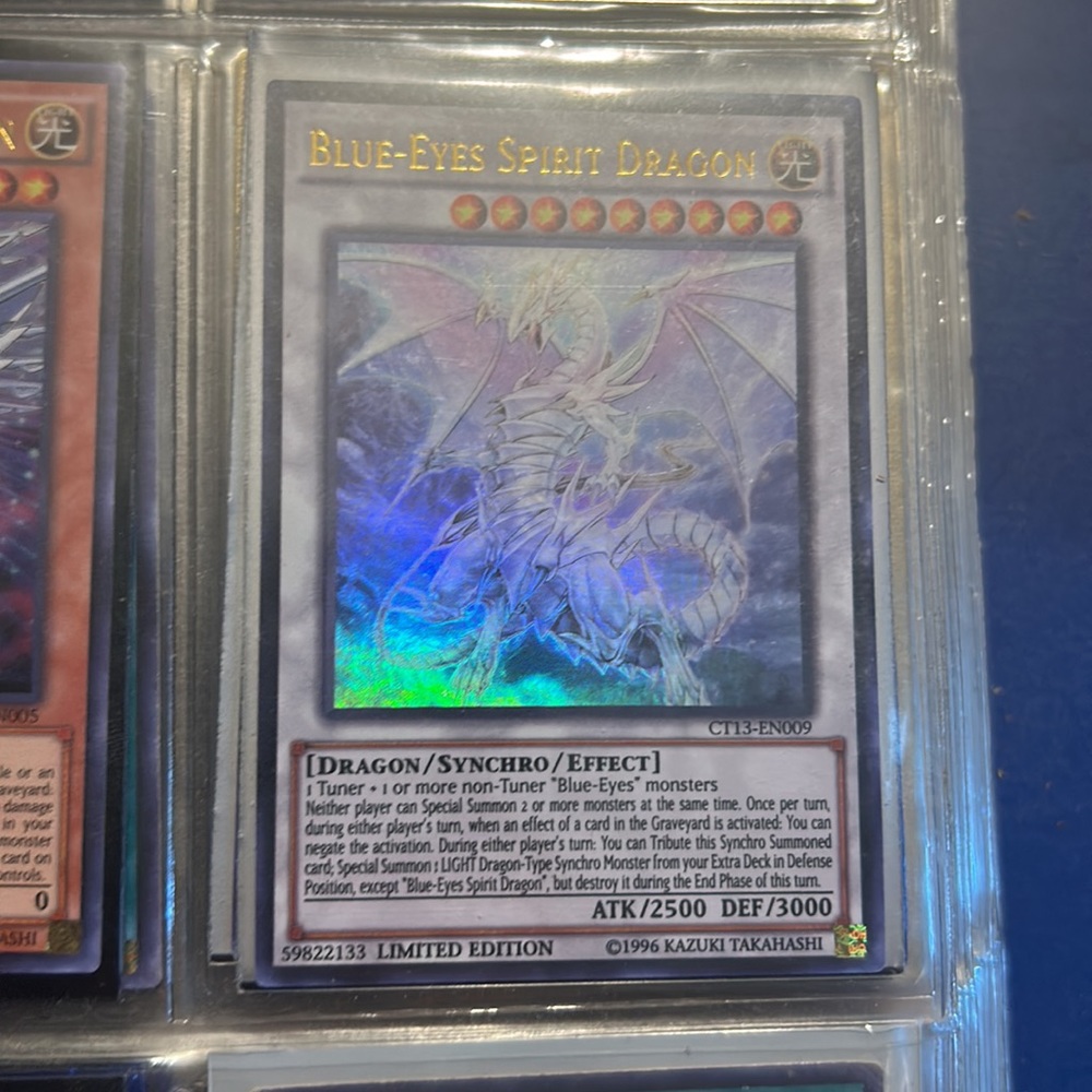 Blue eyes spirit dragon YUGIOH CARD